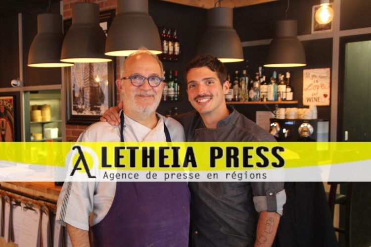 Philippe et Mathis Molinié dans leur restaurant